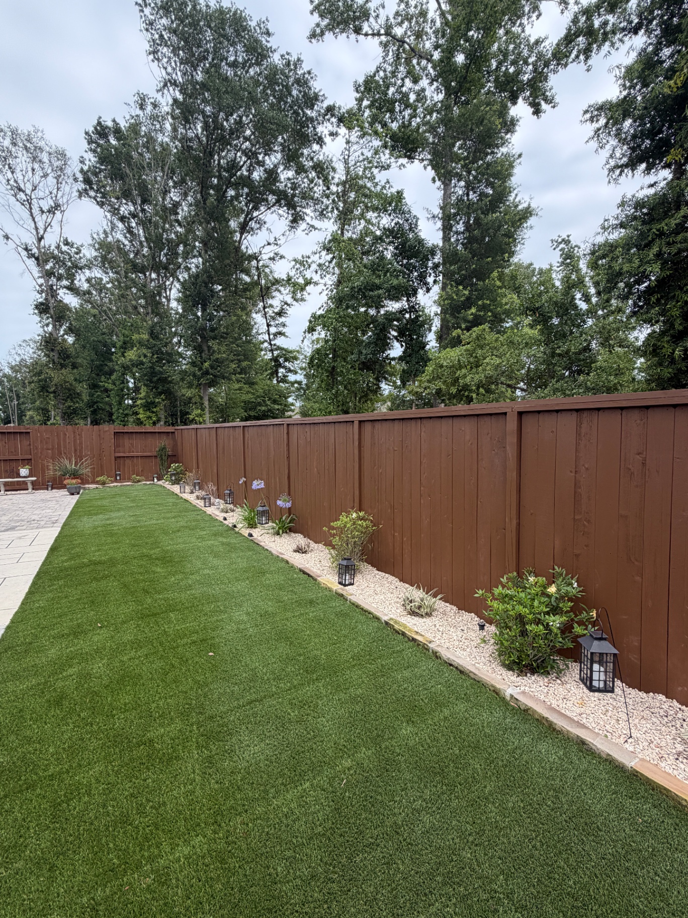 Rich brown fence